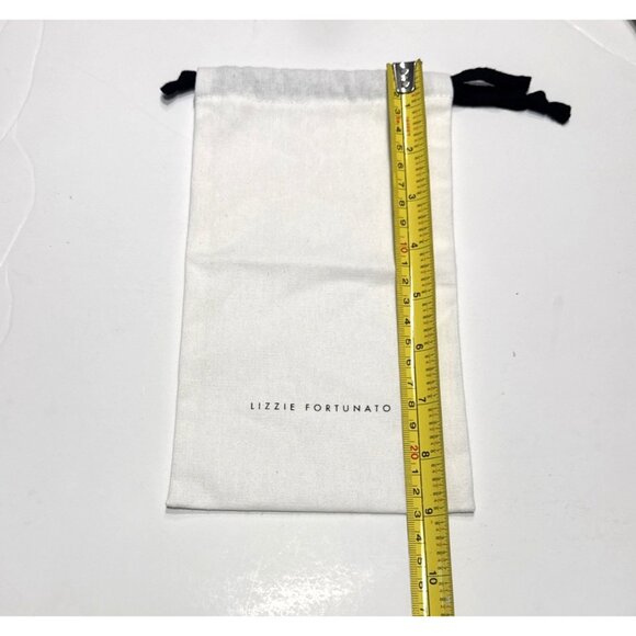 LIZZIE FORTUNATO White Drawstring Dust Bag 
5 in x 9 in - Picture 5 of 5